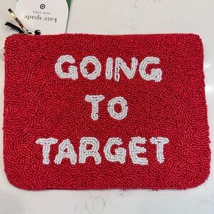 Kate spade & target Red Beaded Pouch exclusive sold out